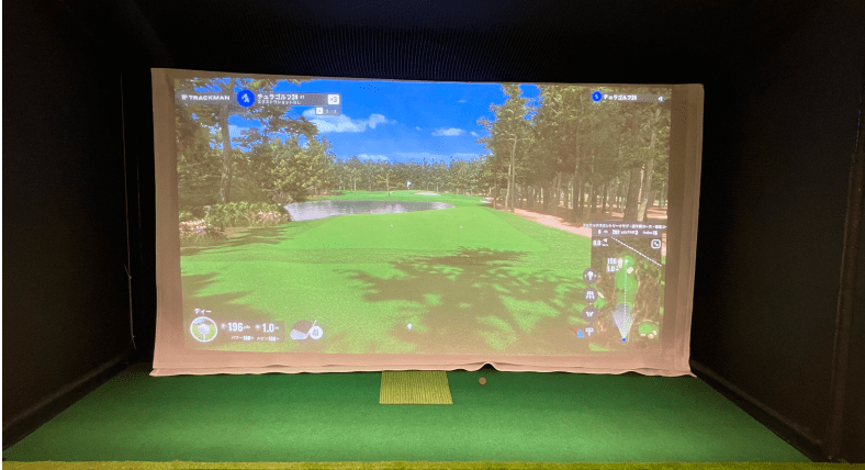 シュミレーター、スイングチェックカメラを活用した課題の見える化